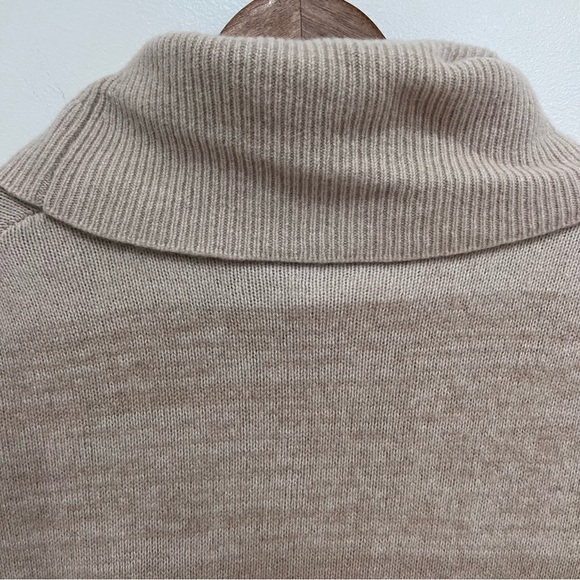 BCBGMaxAzria Elinor Cowl Neck Cashmere Wool Blend Sleeveless Tunic Sweater, M/L - Picture 8 of 12